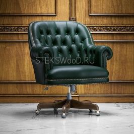 Кресло руководителя "АРИМБИ", натуральная кожа на выбор. для кабинета